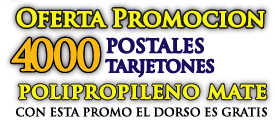 postales tarjetones offset